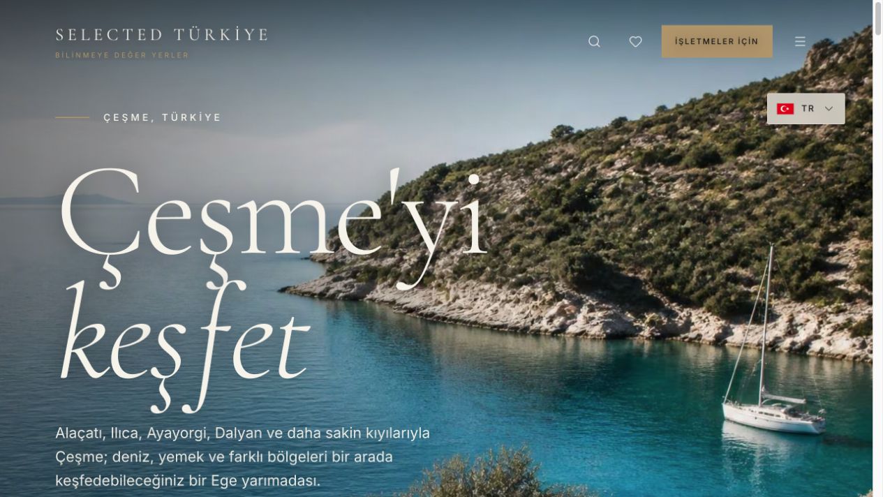 Selected Türkiye — kendi çok dilli rehber projemiz